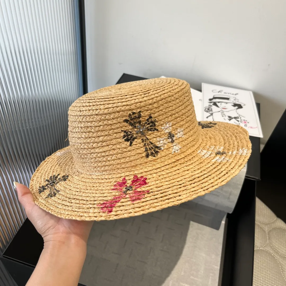💰150¥ Crow's raffia sun hat, a must-have for summer outings, head circumference 57cm